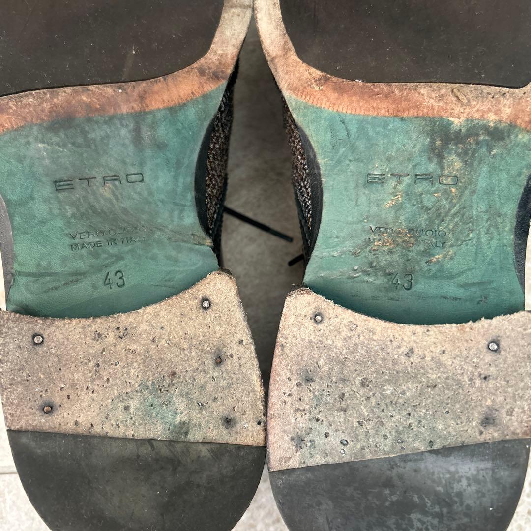 ETRO ウイングチップスタイルドレスシューズ　43インチ