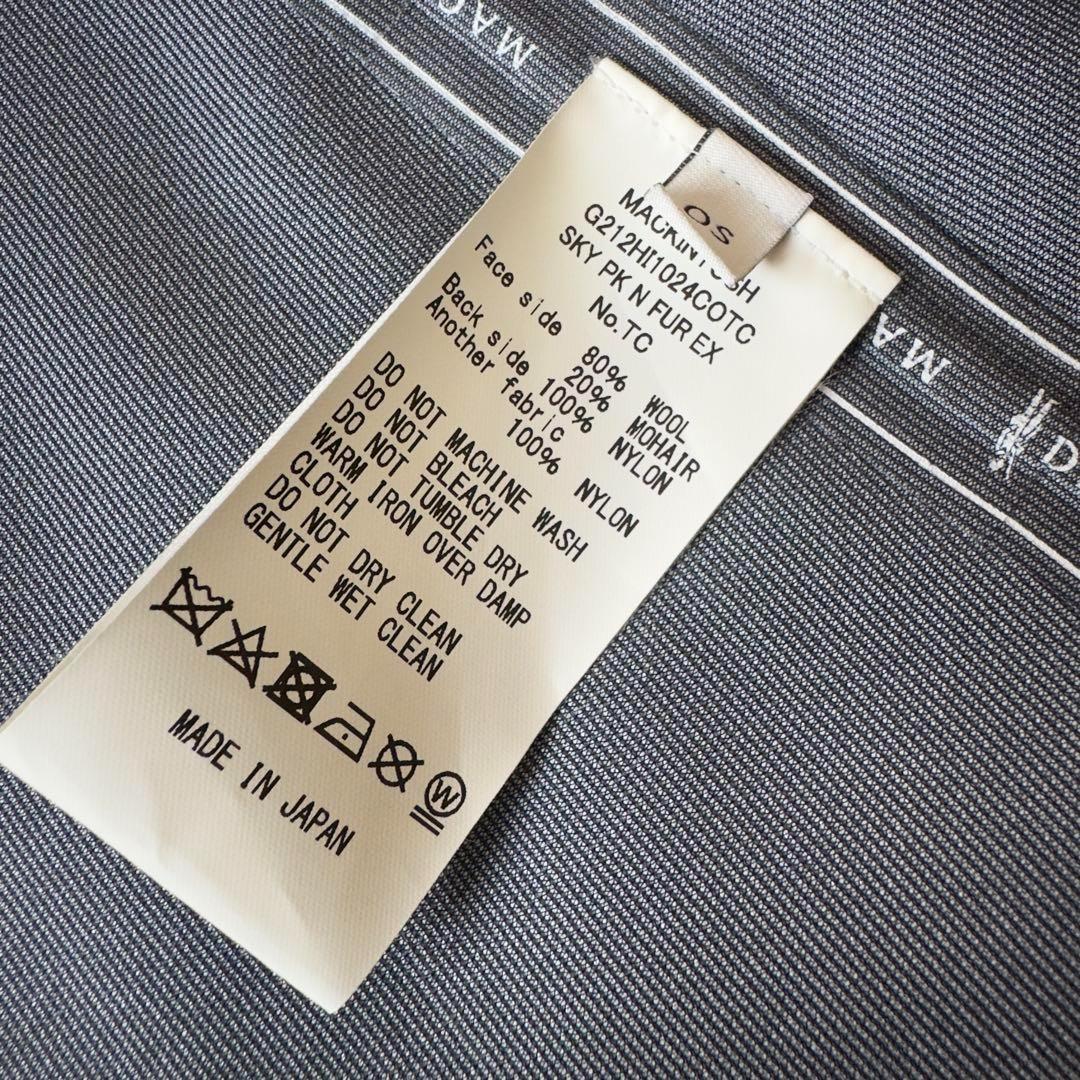 美品　マッキントッシュ　ウールショートモッズコート　マウンテンパーカー　黒　F