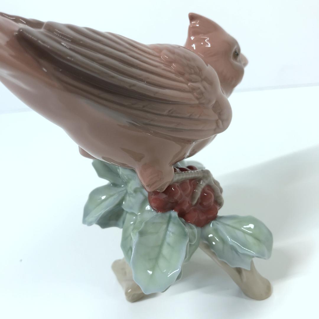 【美品/箱付き】リヤドロ パパロ カーディナル フィギュリン 鳥 8116