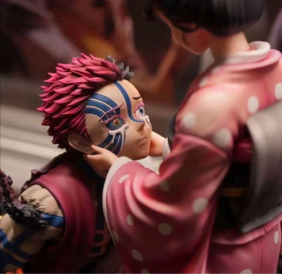 鬼滅の刃 ガレージキット　猗窩座 小雪　スタチュー フィギュア　完成品