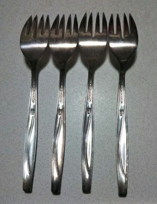 USA アンティークフォーク シルバーメッキ ROGERS&SON 4本セット
