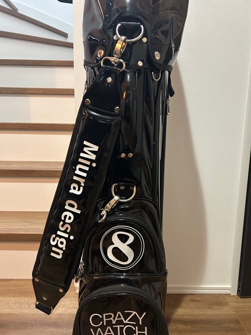 フランク三浦　Miura design ブラックキャディバッグ