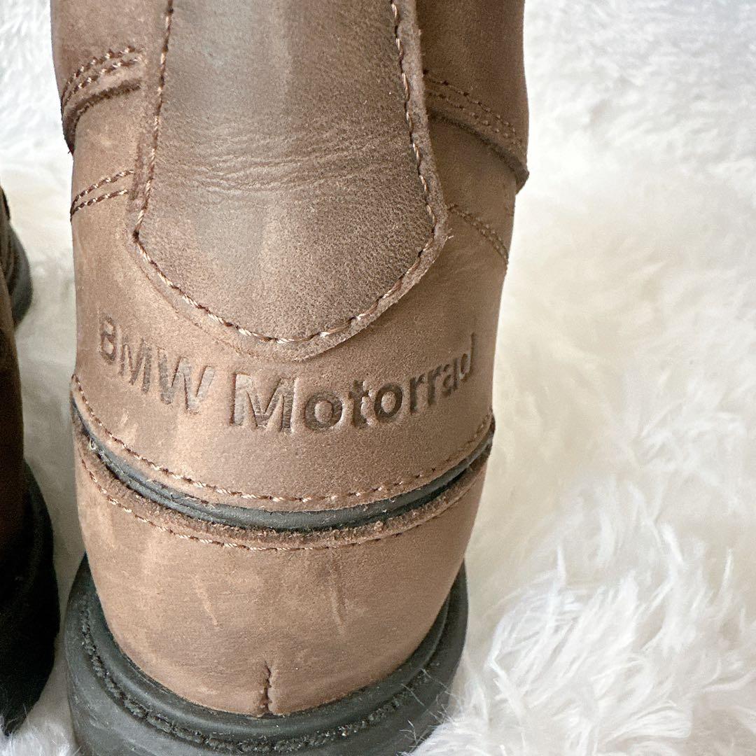 BMW Motorrad ブラウン レザー ライティングブーツ バイクブーツ