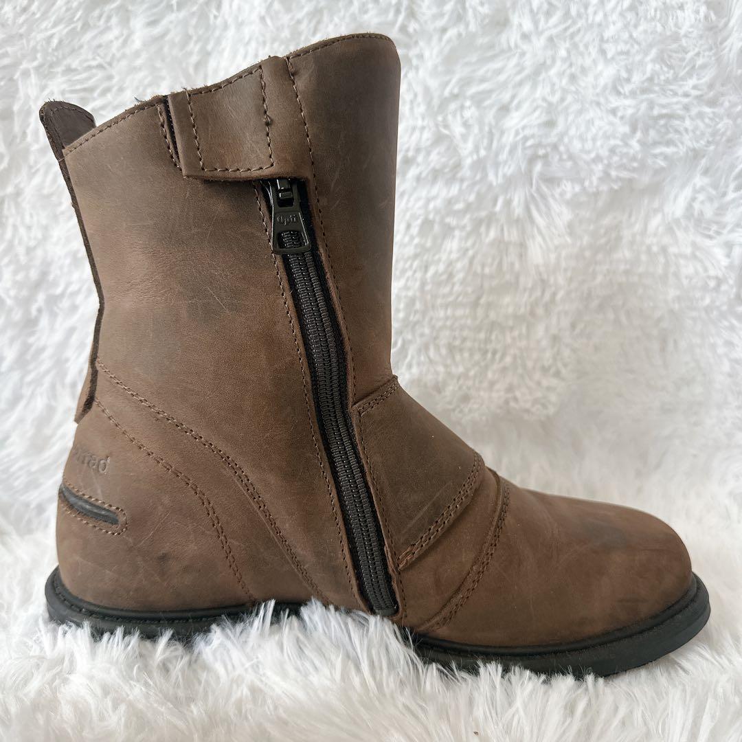 BMW Motorrad ブラウン レザー ライティングブーツ バイクブーツ