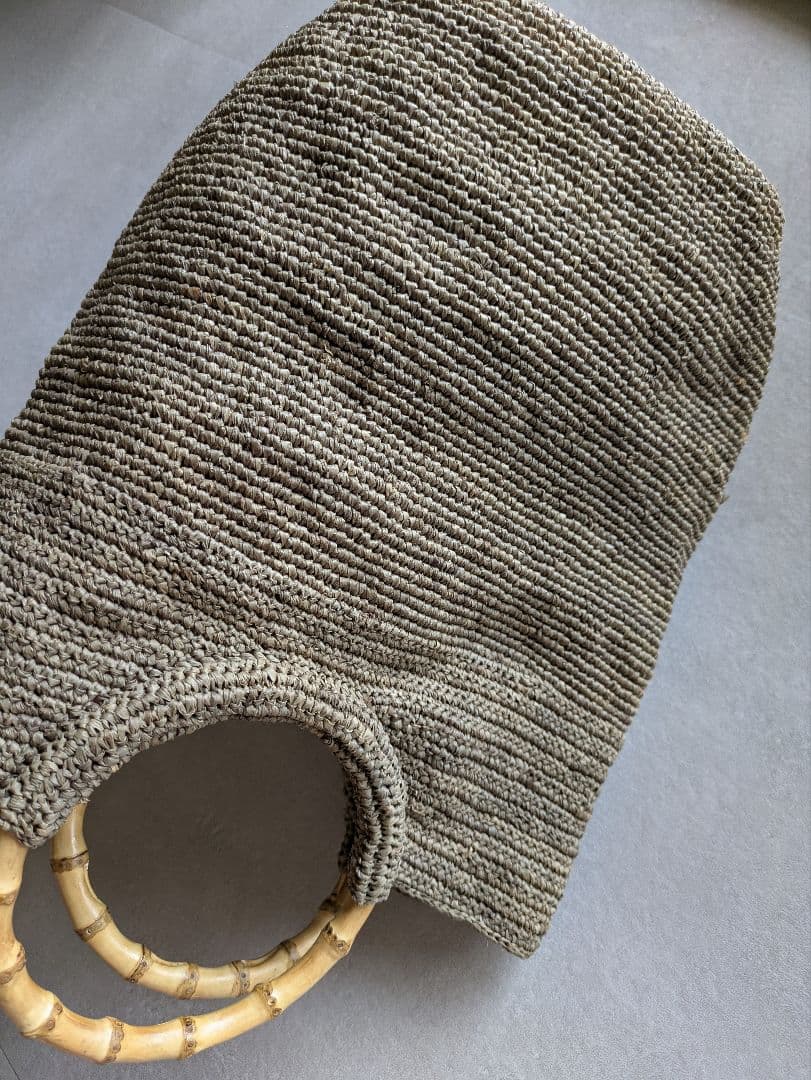 【再販】　ヨーガンレール　ラフィアバッグ