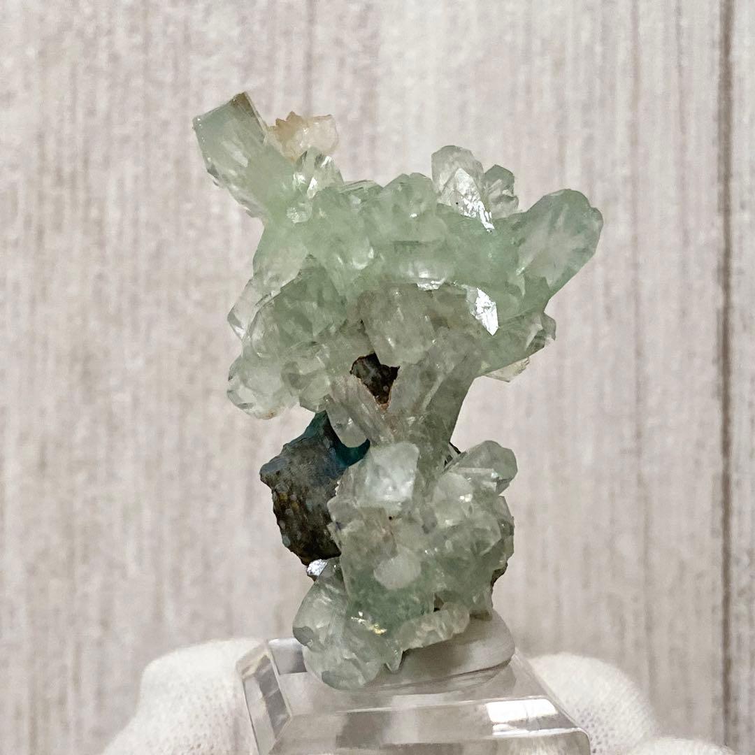 グリーンアポフィライト　魚眼石　鉱物標本　原石　天然石　ストーン