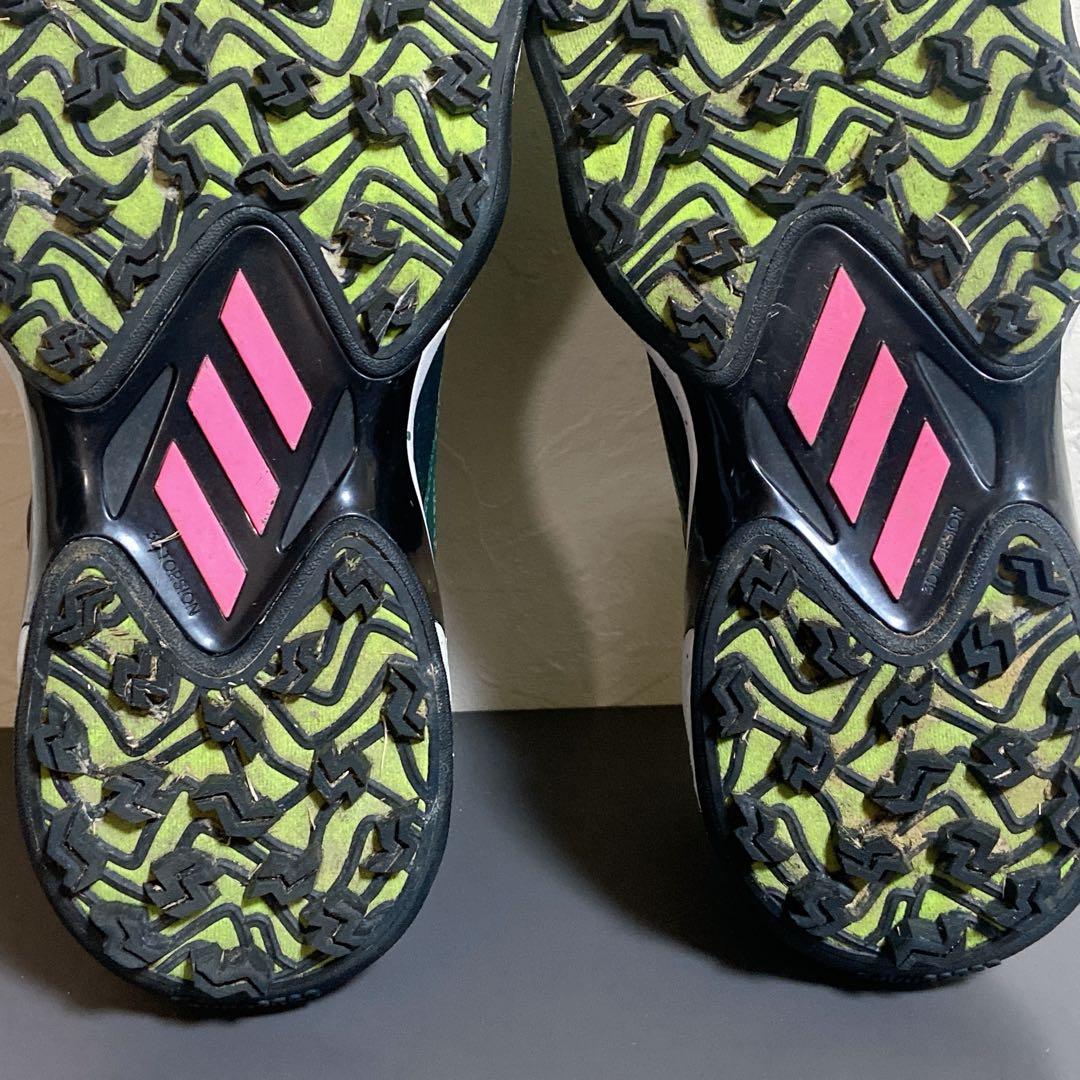 アディダス　ゴルフシューズ　コードカオス　グリーン　ピンク