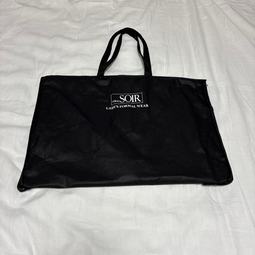 専用 東京ソワール ネイビー ラウンドネック ロングドレス