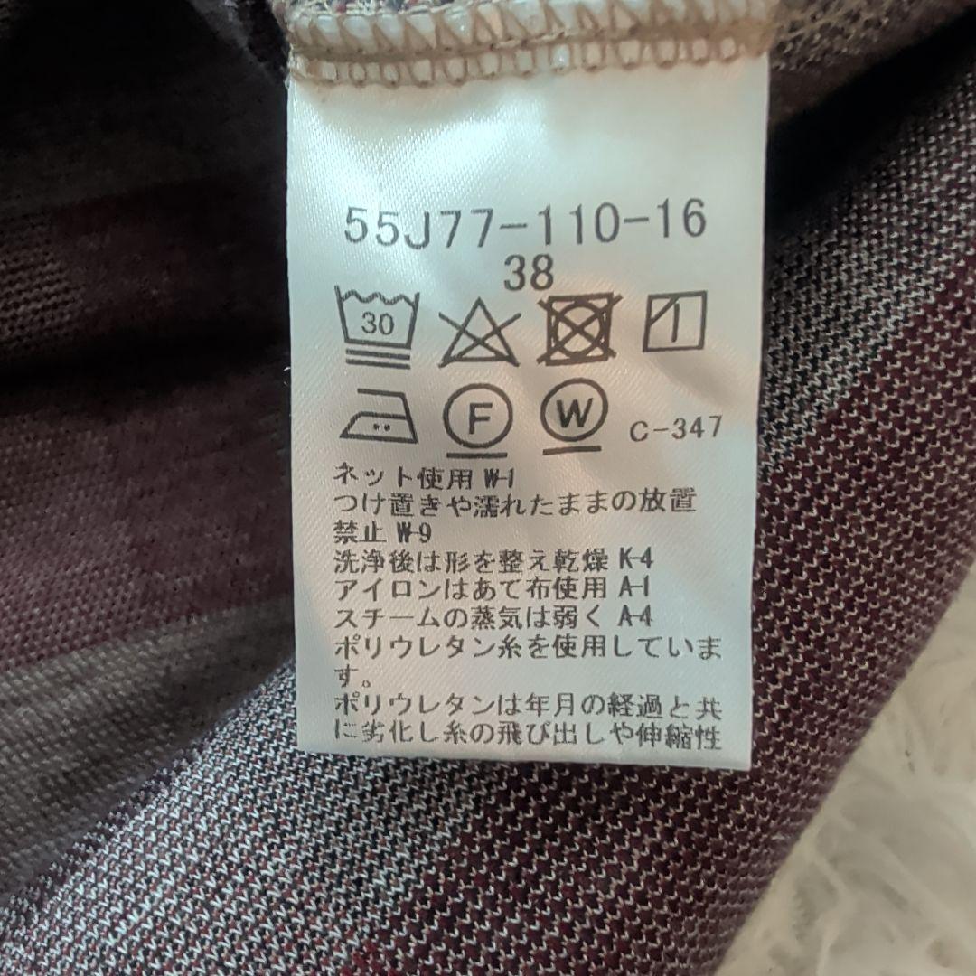 極美品 ブルーレーベルクレストブリッジ フード付きチェックワンピース 38 近年