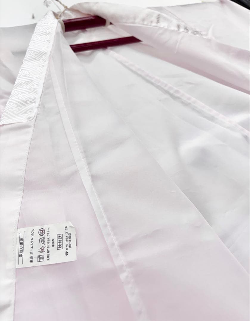 七五三　7ー8才女児　着物・はこせこセット　花々桜《子供493》#江戸小もーん