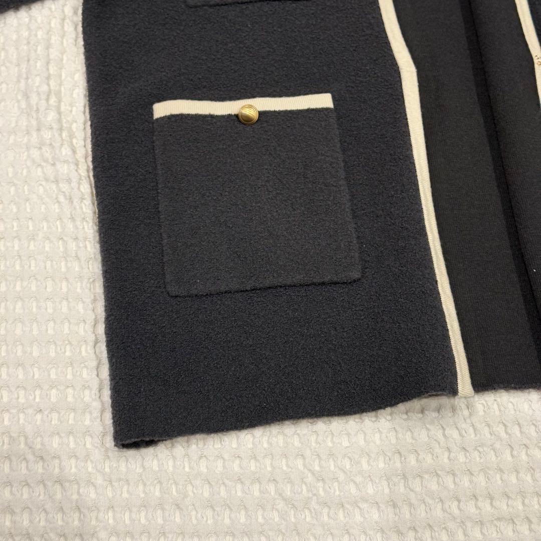 23区 ミニブークレ ニット ジャケット オンワード樫山