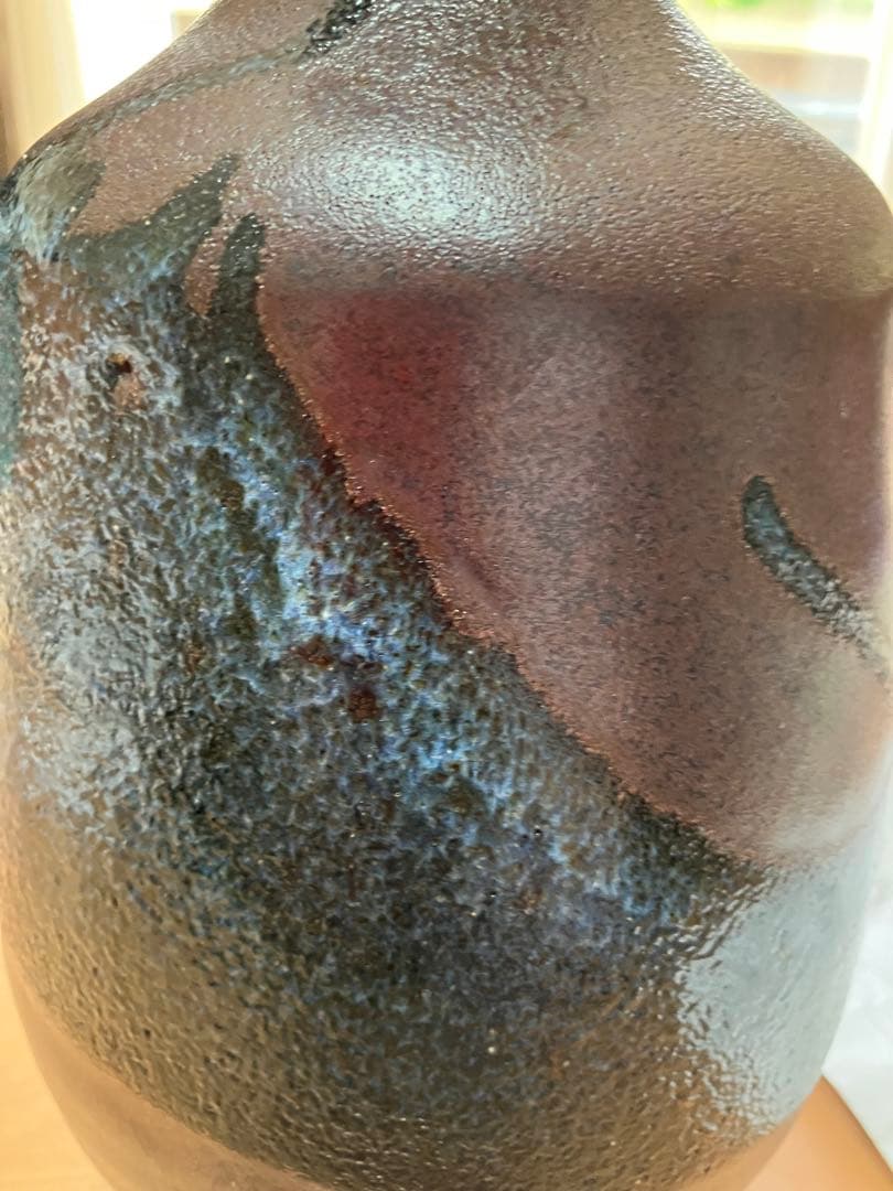 釉薬が美しい花器、美品