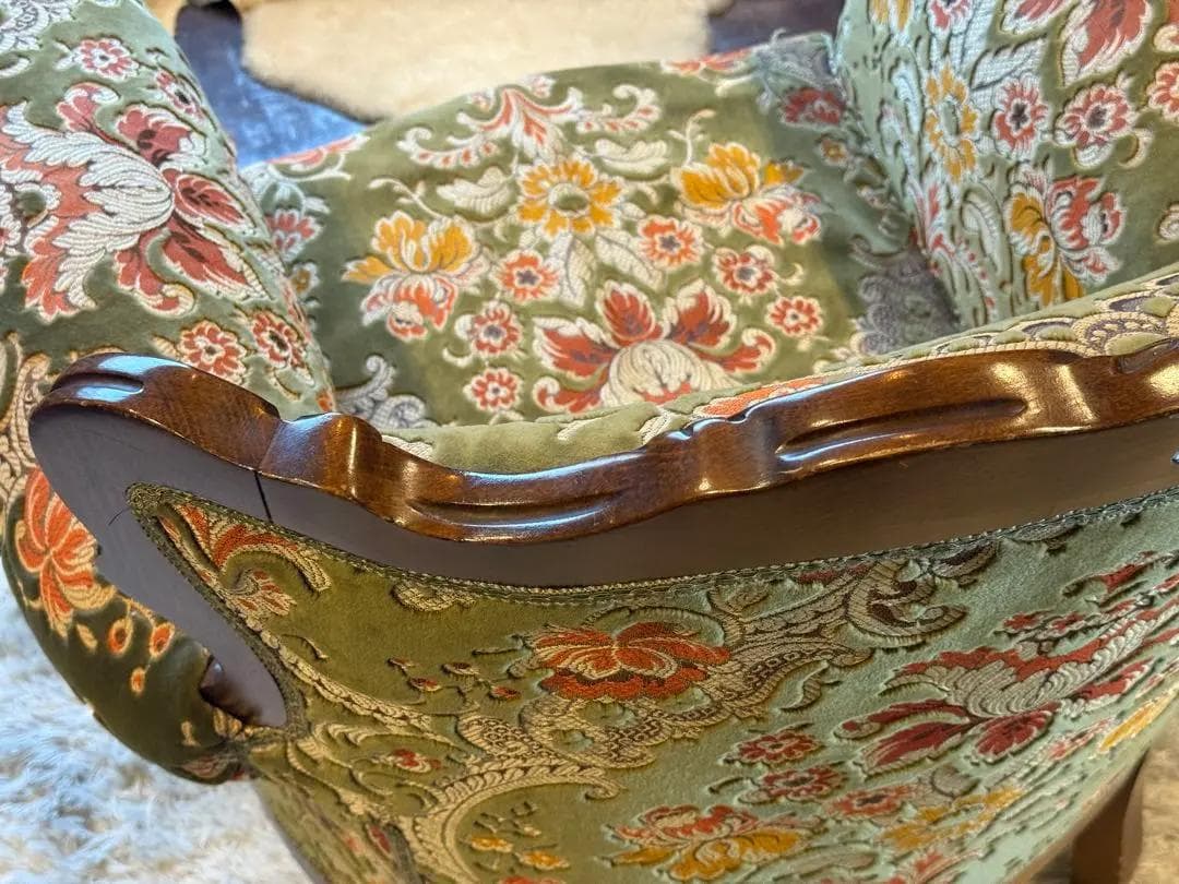 金華山織　クラシック　クラシカル　アームソファ　猫脚　ヨーロピアン　GZ