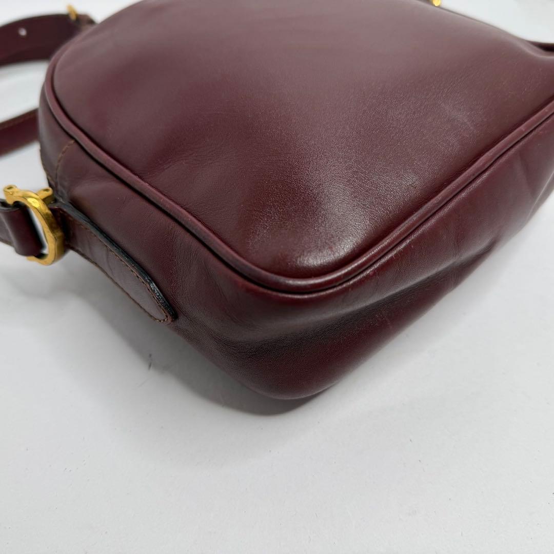 【美品✨️】カルティエ マストライン ショルダーバッグ レザー ゴールド金具