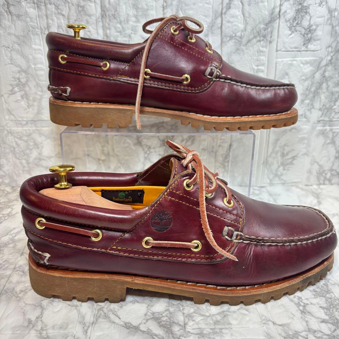 【美品】Timberland ティンバーランド 3eyeデッキシューズ 28.5