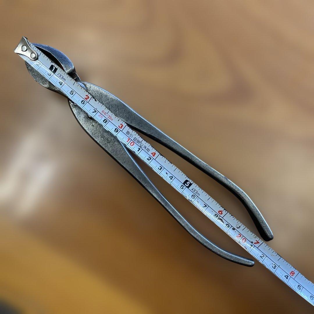 最高級 盆栽用具 昌国【特製】又切り鋏(約)214㎜ 240g