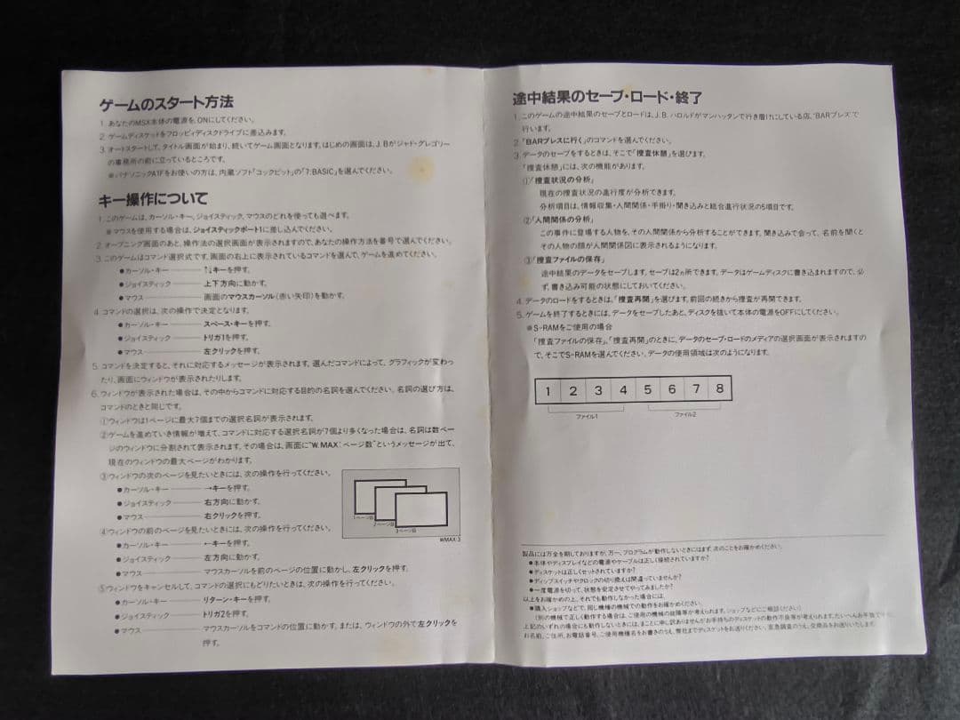 MSX2 J.B. ハロルドシリーズ#2 マンハッタン・レクイエム