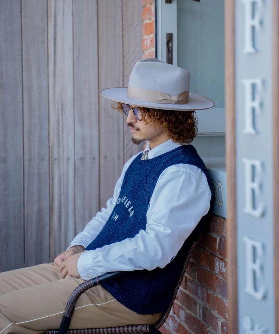 FAT HATTER ファットハッター フェドラハット ラビットハット 58cm