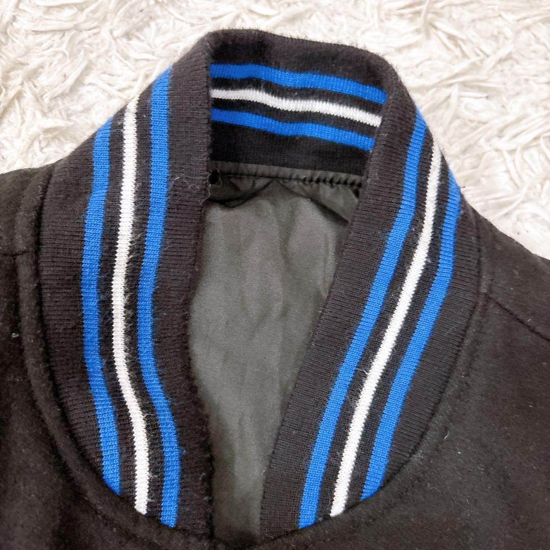 JH DESIGN リバーシブル 袖レザー 刺繍ロゴ スタジャン　3XL