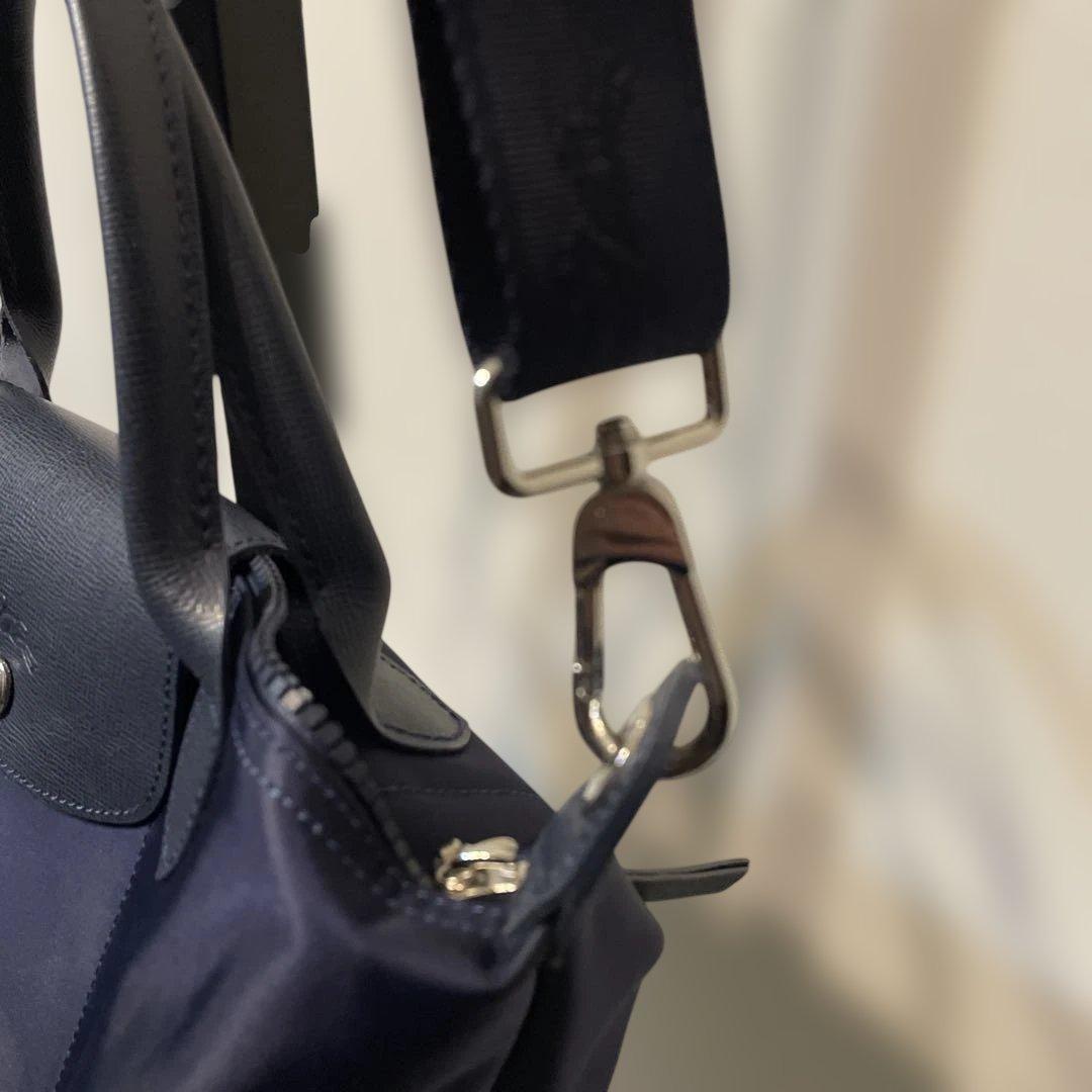 Longchamp ルプリアージュ ネイビー M 2ウェイショルダーバッグ