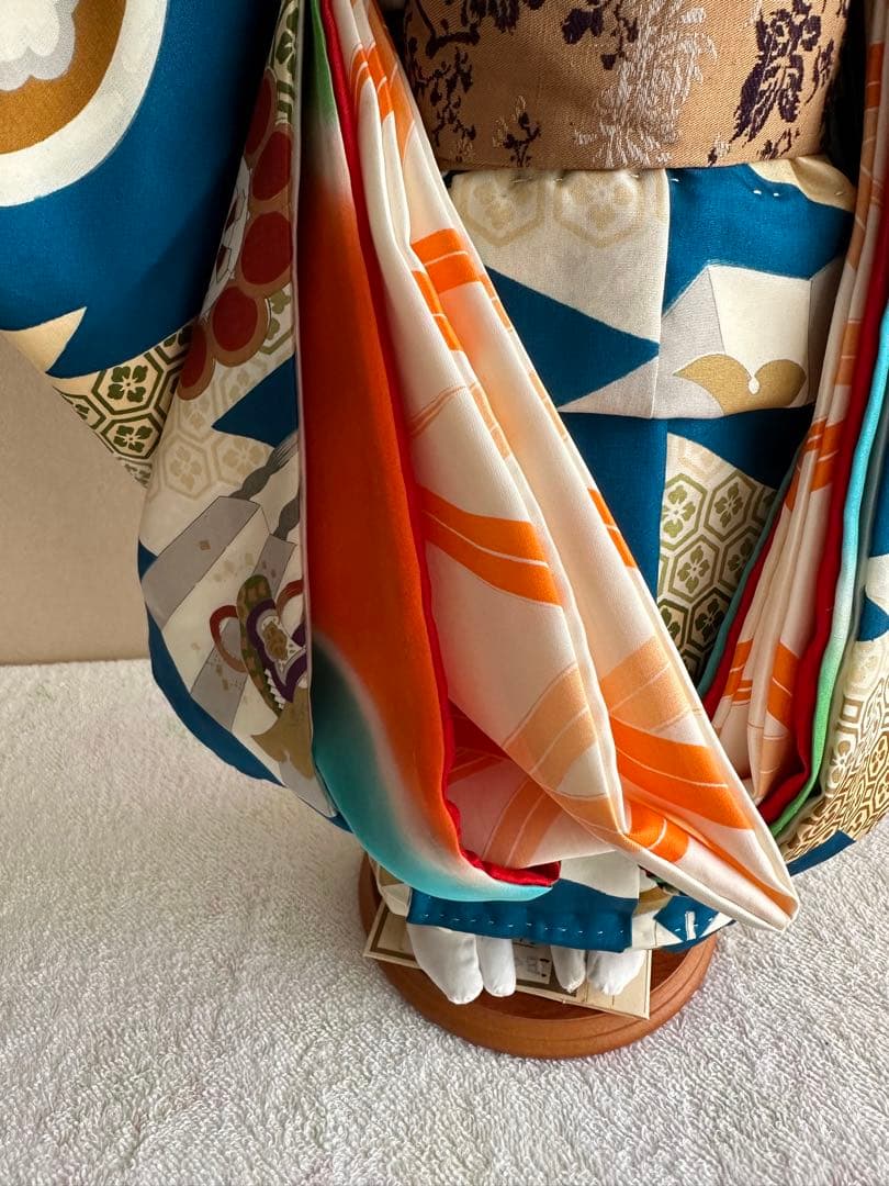 市松人形☆京人形細工司　伊東久重☆可愛い前掛け