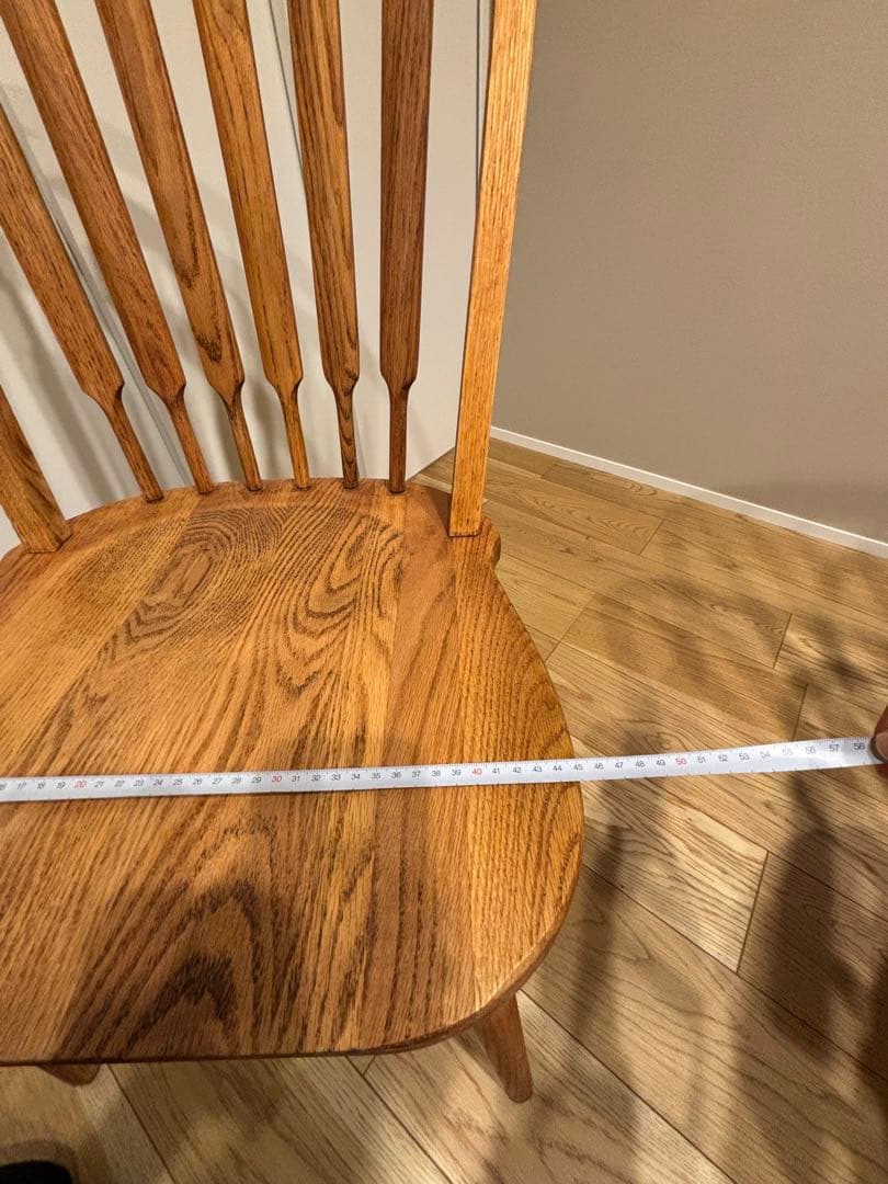 希少　アメリカ製　ダイニングチェア　　アンティーク　剥離　無垢材 レトロ