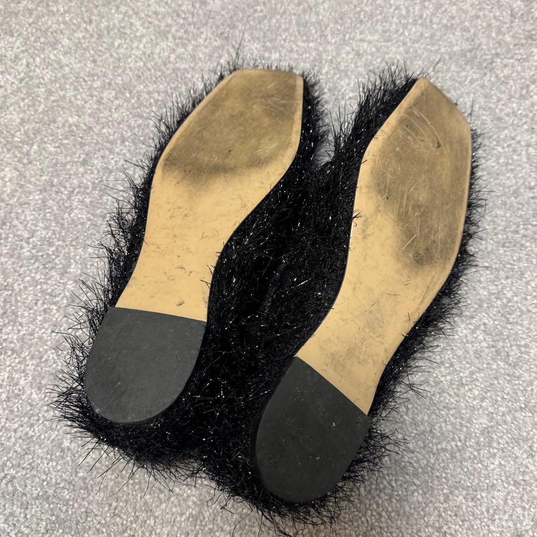 PIPPICHICピッピシックモケモケフラットシューズ23.5パンプスエトレ