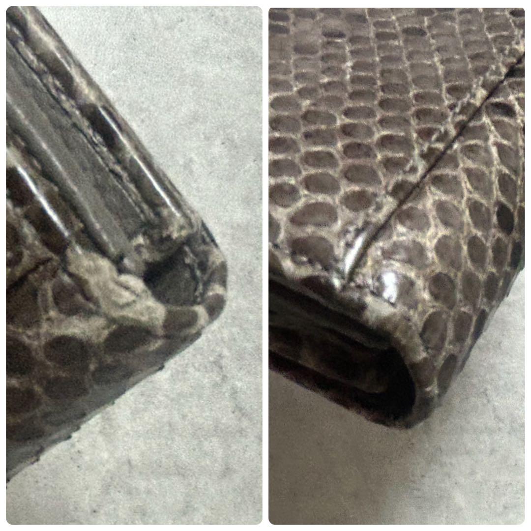 GUCCI【付属品完備】長財布 パイソン ホースビット フラップ ゴールド金具