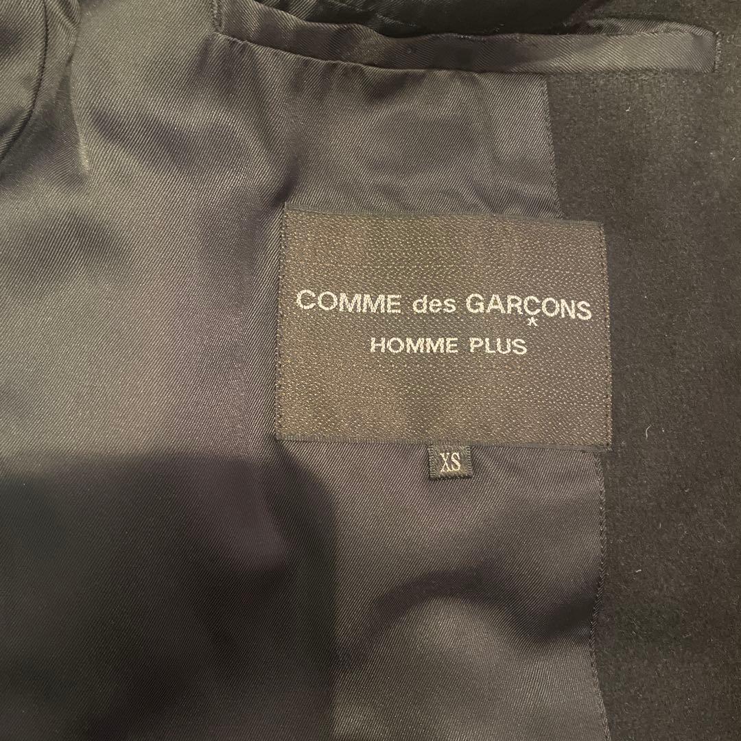 コムデギャルソンオムプリュス　ドッキングダッフルコート　黒X濃紺