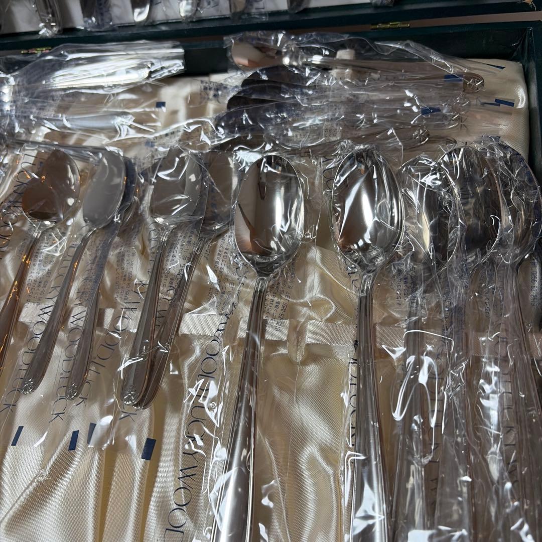 ラッキーウッド　カトラリーセット　マリエッタ　35本　ステンレス　新品未使用