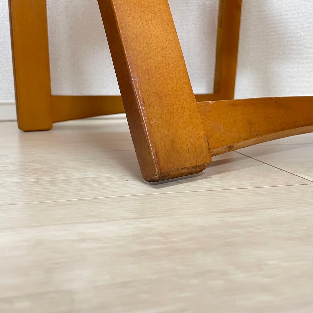 マルニ木工 ルーマニア製 北欧アンティーク 折り畳み椅子 2脚