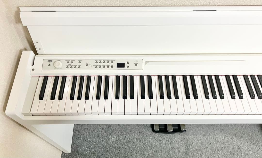 【美品】KORG 電子ピアノ LP-380WH【無料配送可能】