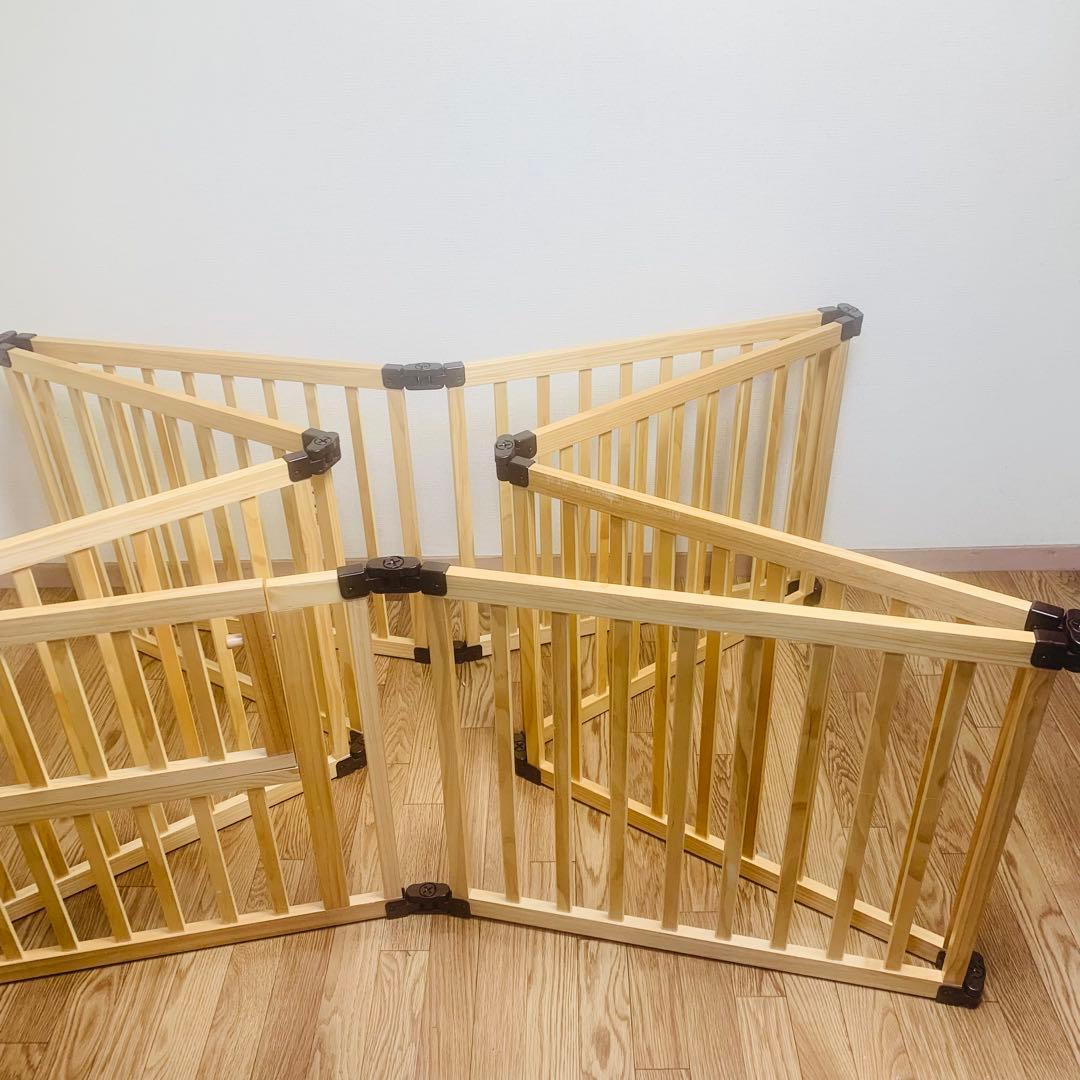 たためる 木製サークル フレックス 8枚 日本育児