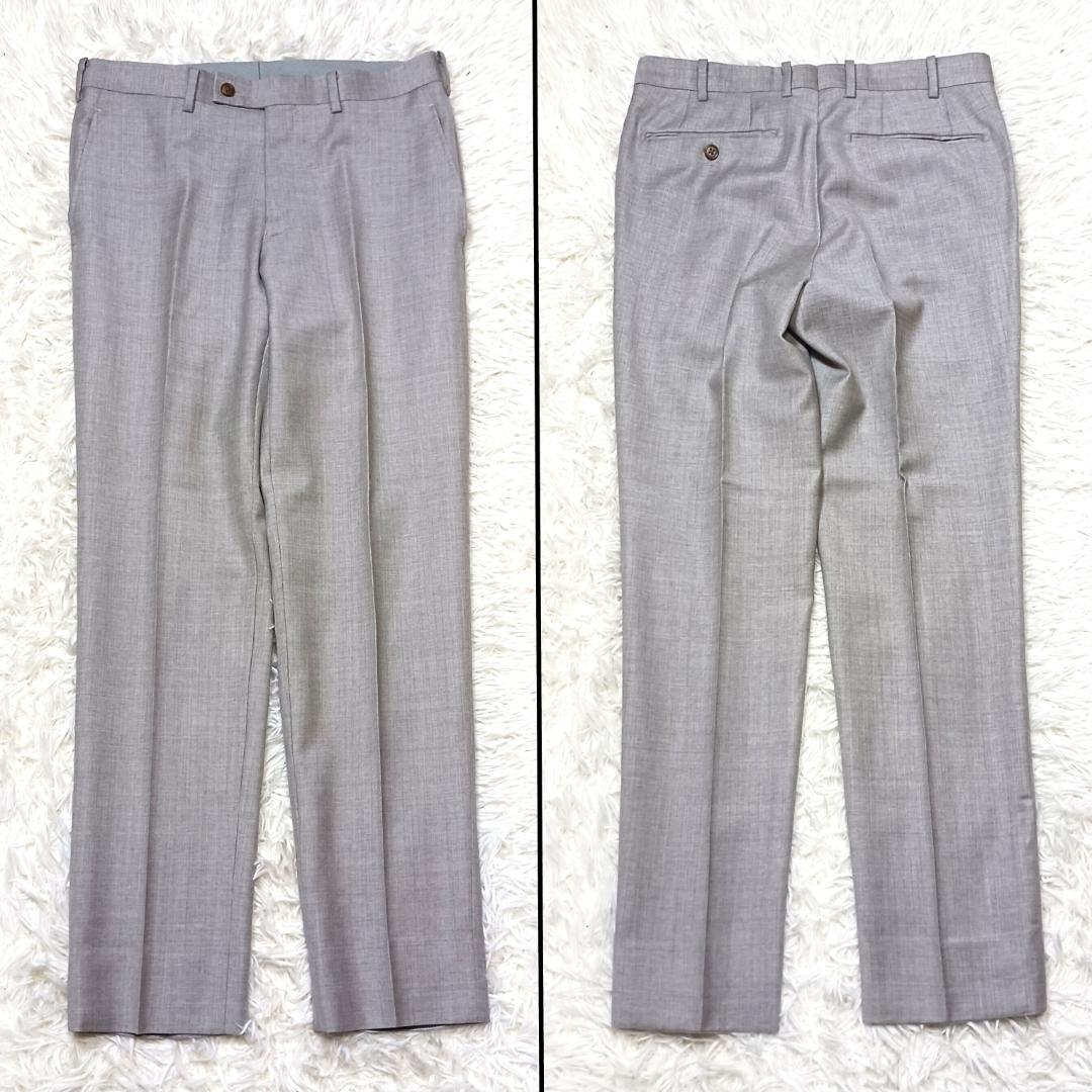 高級生地✨　銀座グローバルスタイル　スーツ　セットアップ　3ピース　グレー　S