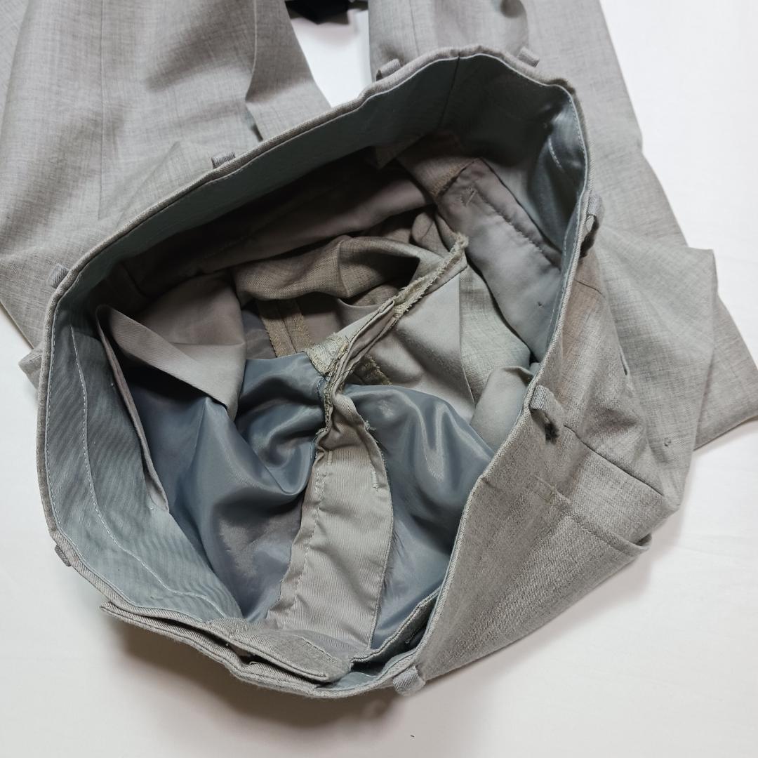 高級生地✨　銀座グローバルスタイル　スーツ　セットアップ　3ピース　グレー　S