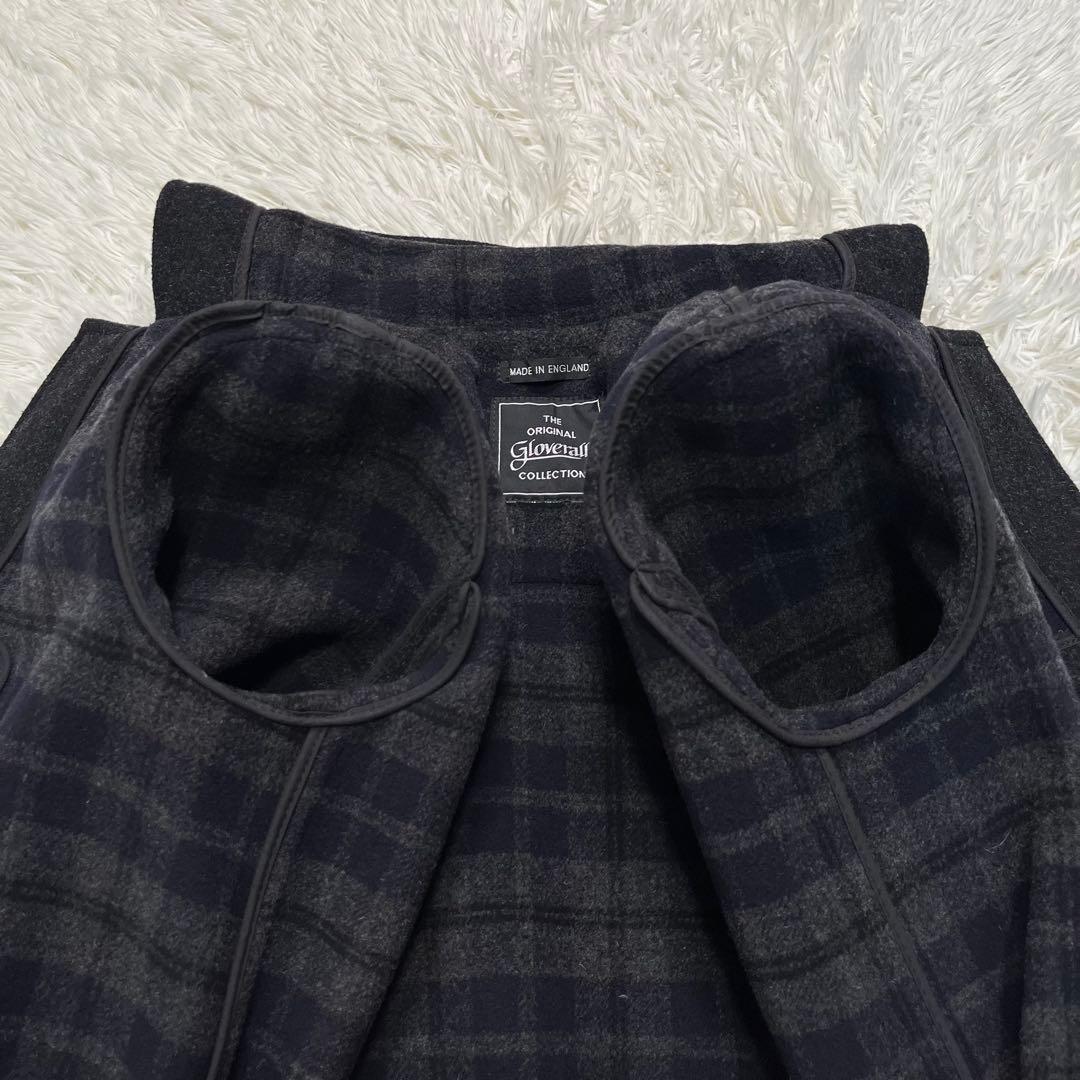 美品✨英国製✨グローバーオール　ダッフルコートチェック裏地　M