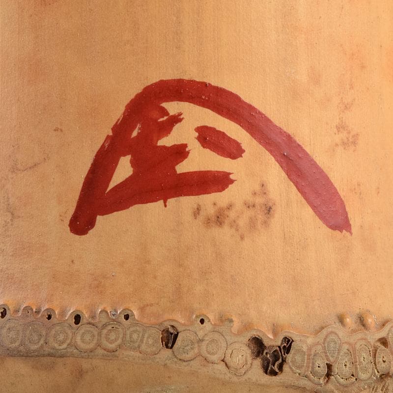 茶道具　竹花入　銘「雲の峰」　紫野　尾関桃林（宗園）極め箱　C　R9465