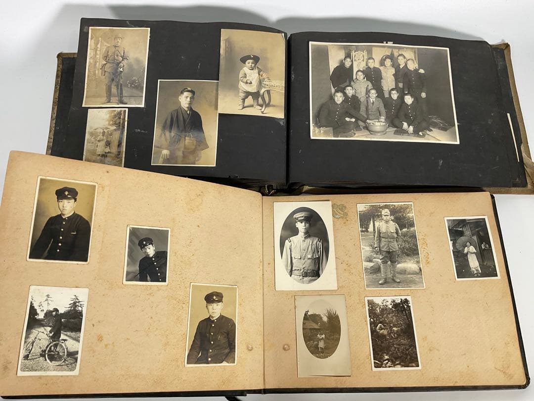 軍隊　軍人　戦争　旧日本軍　家族写真　まとめて軍隊アルバム　古写真　写真帖