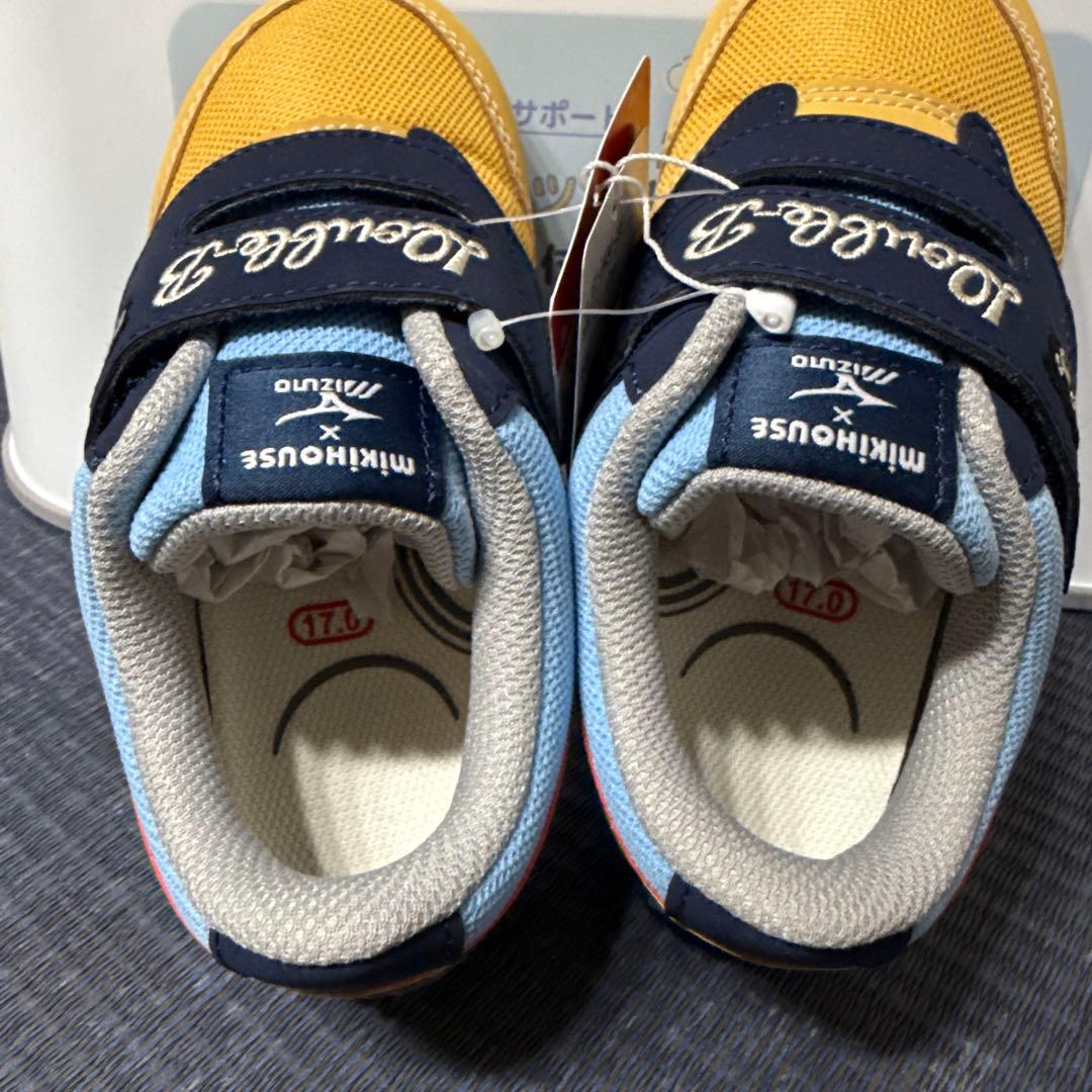 ミキハウス x ミズノ スニーカー 17cm