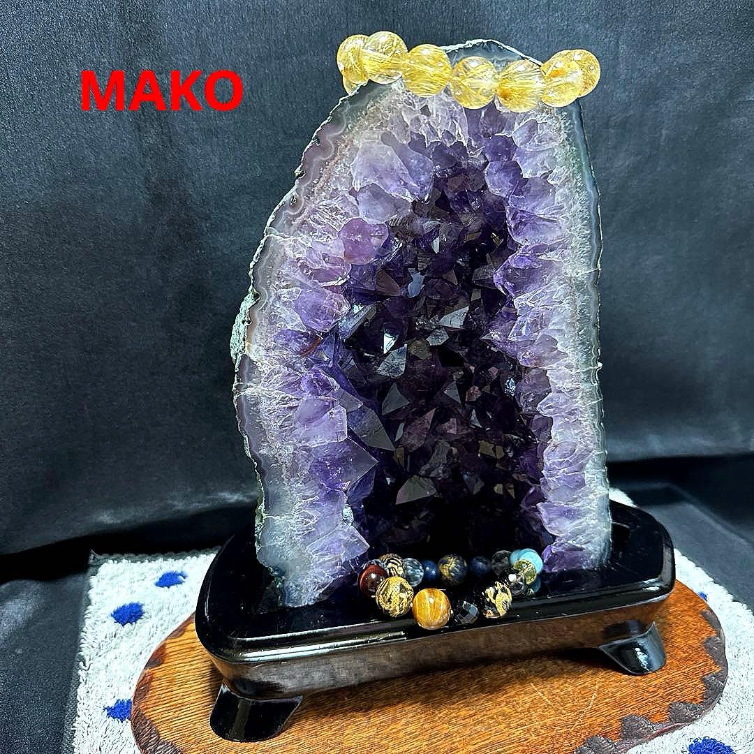 M1741☆アメジストドーム3.4Kg☆ブラジル産☆天然石　原石