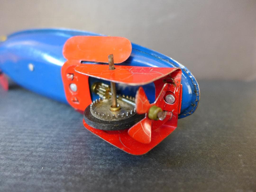 時代物【美品】米澤玩具　ノーチラス号　ブリキ　古玩具　日本製　昭和レトロ