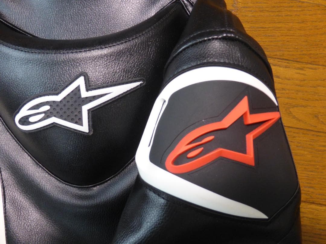 Alpinestars レザージャケット ブラック プロテクター付き PUレザー