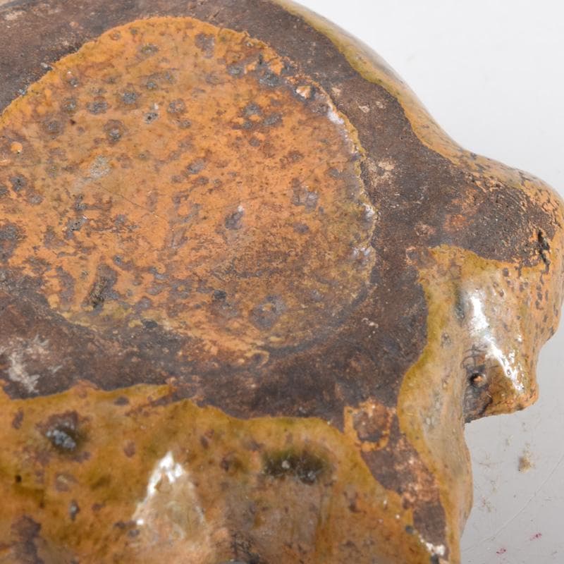 おーたぬフェスタ　茶道具　黄瀬戸　宝珠香合　時代箱　V　7206