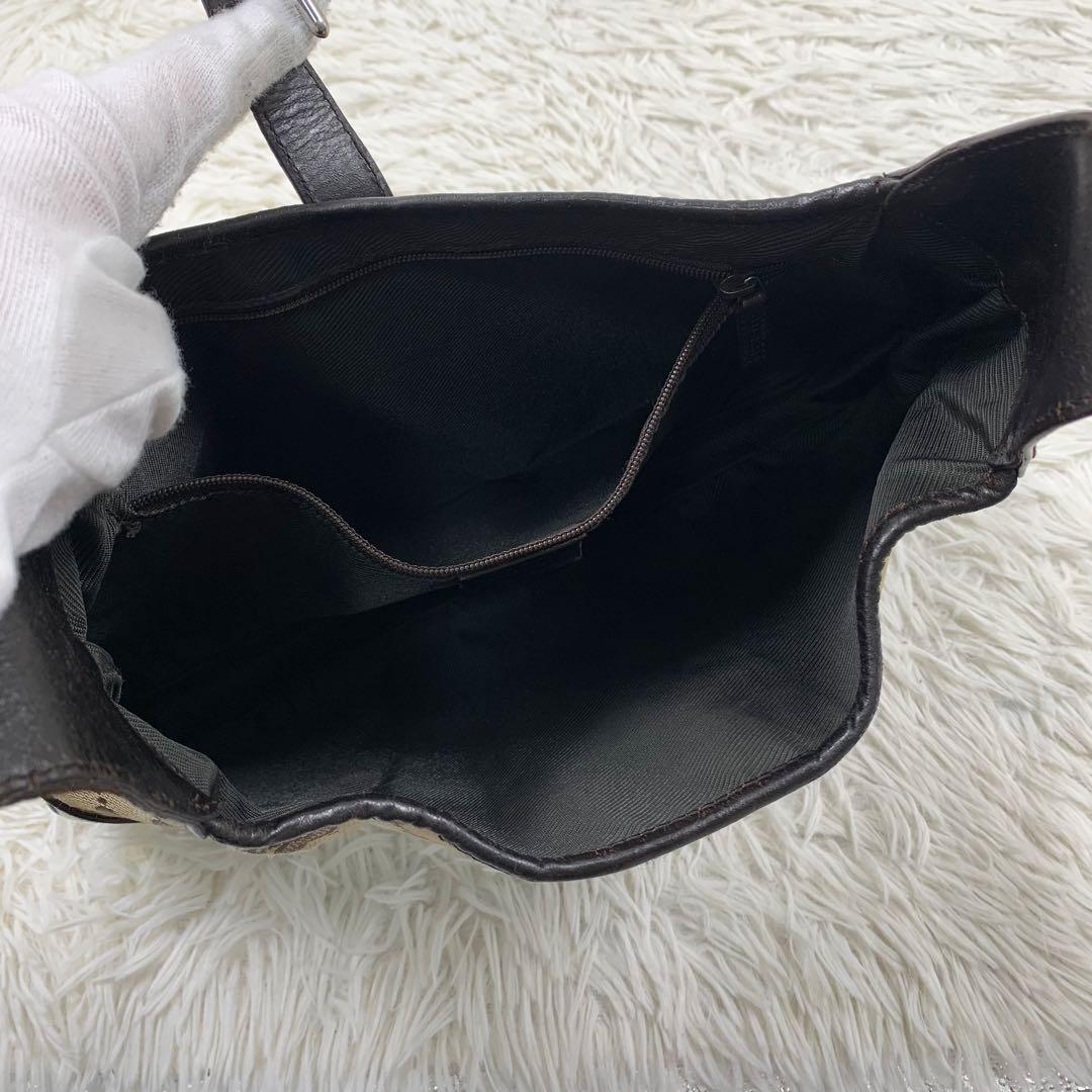 【✨美品✨】グッチ ワンショルダーバッグ ジャッキー GGキャンバス ブラウン