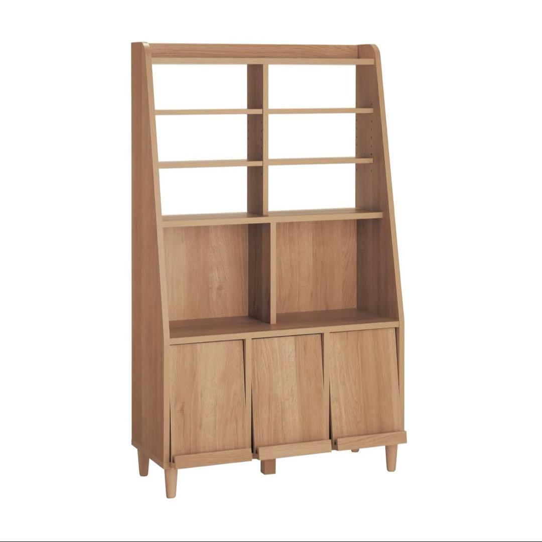 飾れる斜め本棚　幅90 cm