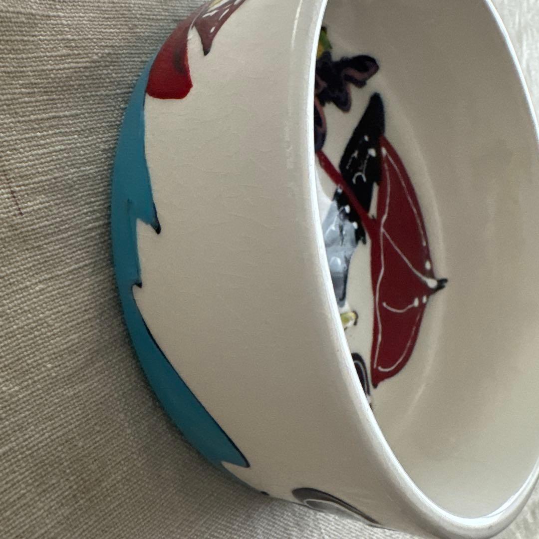 リッツカールトン　パラソルとヨットとトイプードルのデザインの陶器ボウル