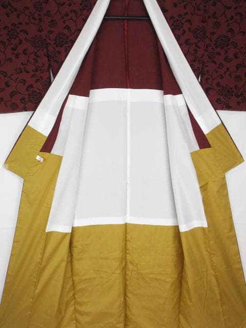 新古品！胴抜き＊丹後峰山＊橋立紬＊染め＊防水加工済み＊着物＊１６２ｃｍ＊裄６９