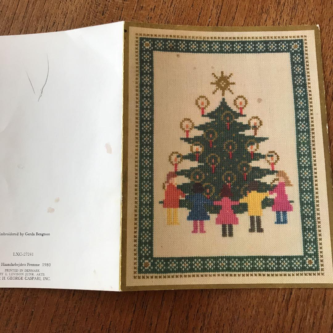 デンマークのクロスステッチ　２冊セット　おまけクリスマスカード付き