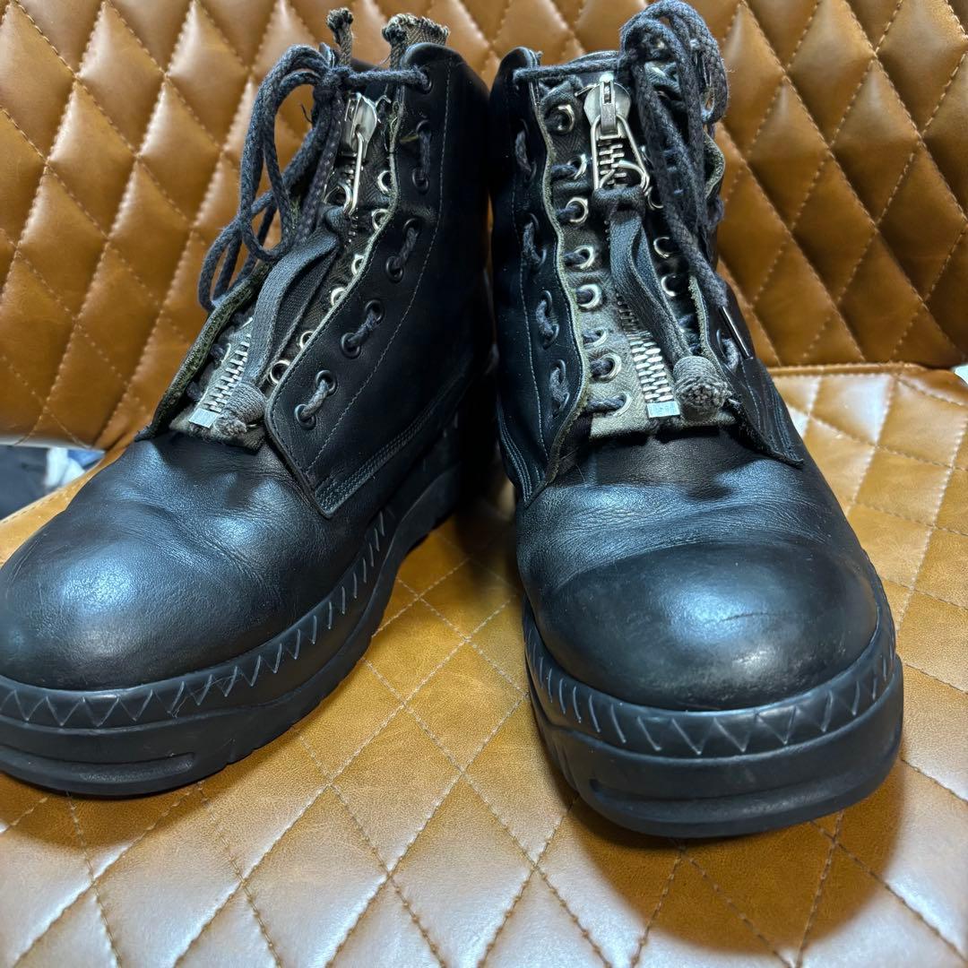 undercover scabジップブーツ　黒　レザー　XL アンダーカバー