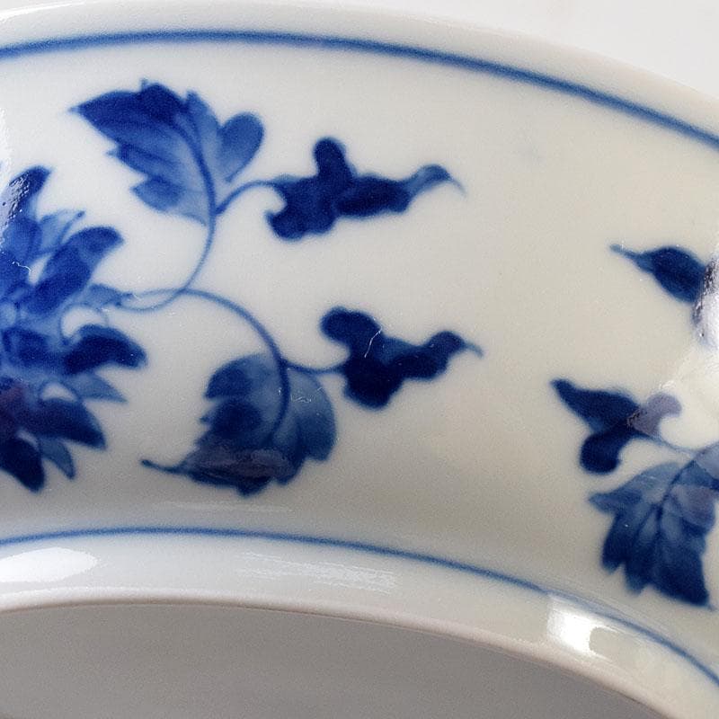 伊万里焼　古伊万里　染付　竹花文　鉢　一対　Ｃ　7603